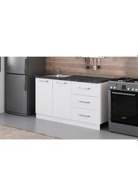 Resim Minar 150 Cm Mutfak Dolabı Beyaz 150-B1-Alt Modül Beyaz 