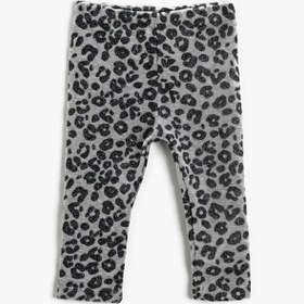 Resim Kız Bebek Leopar Desenli Tayt 