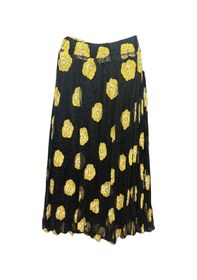 Resim Eren Style Şifon Beli Lastikli Etek 95 Cm - 38-50 Sarı 