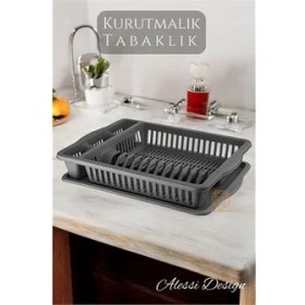 Resim Bfs Bulaşık Durulama Sepeti Tabaklık Bulaşık Kurutmalık Gri Alessi 