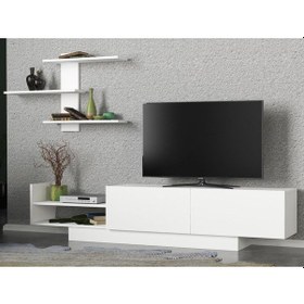 Resim Dekorister Egemen Tv Ünitesi Beyaz 