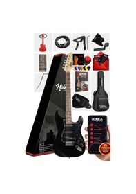 Resim Midex RPH-30BK Gül Klavye Strat Kasa SSS Elektro Gitar Seti 