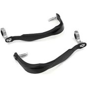 Resim Pazly 22/28mm Alüminyum Siyah Motosiklet El Koruyucuları Off Road Yarış Gidon Koruma Seti 