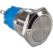 Resim 19mm Metal Kalıcılı Buton 1no/1nc Düz Ledsiz 