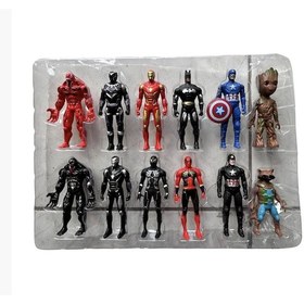 Resim 12 Parça Avangers Yenilmezler Süper Kahramanlar Özel Kutulu Set Marvel 