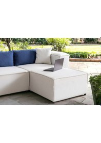 Resim Nova 4 Modül Modüler L Köşe Koltuk Takımı Beyaz 