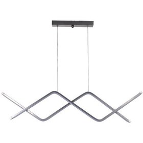 Resim Victoria Modern Tasarım Yatak Odası - Salon - Mutfak Yemek Masası Gri Renk Beyaz Ledli 2 Li Avize Beyaz 