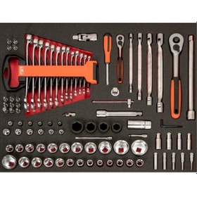 Resim Bahco Ff1A106 Soket Seti 93 Adet 