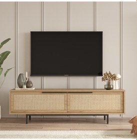 Resim Robin Home Lidya Tv Ünitesi Sehpası Metal Ayaklı Uv Baskı 160cm S 