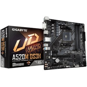 Resim Gigabyte A520M DS3H AMD A520 4400 MHz (OC) DDR4 Soket AM4 mATX Anakart 