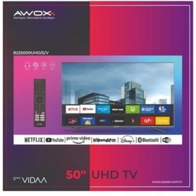 Resim AWOX B235000 50 127 Ekran Uydu Alıcılı 4k Ultra Hd Vidaa Smart Led Tv (çerçevesiz) 