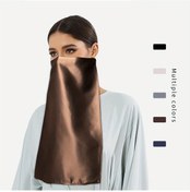 Resim Willowhaven Şık Saten Kadın Yüz Maskesi - Açık Gri Nefes Alabilir Polyester Açık Gri 