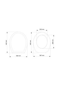 Resim Visam Sardunya Duroplast Klozet Kapağı Plastik Menteşeli 501.001 