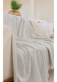 Resim Tabu Home Dokuma Cozy Comfort Gri Koltuk Örtüsü 