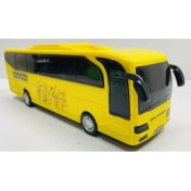 Resim Shem Otobüs Oyuncak Okul Otobüsü 23 cm Sürtmeli Sarı 