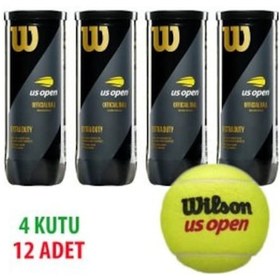 Resim Wilson 4 Kutu Wilson Us Open Tenis Topu Vakum Ambalajda Wrt10620 