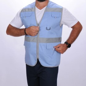 Resim Formteks İşçi Çok Cepli Reflektörlü Alet Yeleği Mavi 