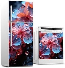 Resim Buzdolabı ve Bulaşık Makinesi Takım Sticker 0407 