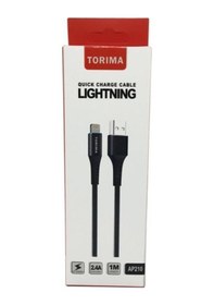 Resim Torima 2.4A İphone Uyumlu Lightning 2.4 A Halat Şarj Ve Data Kablosu 