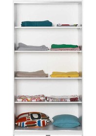 Resim 5 Raflı Sürgülü Gardırop - Beyaz 