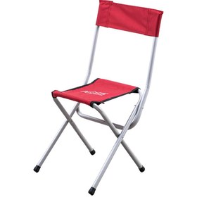 Resim Katlanabilir Balıkçı Kamp Taburesi - Arkalıklı - Kırmızı (19019) 
