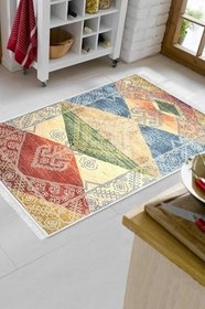 Resim Eko Trend Djt Banyo Paspası Yıkanabilir Kaymaz Taban S5047 İskandinav S5047-Trend-Banyo, Çok Renkli, 50 x 80 