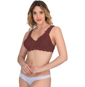Resim Bordo Mı Emay 178 B Balenli Dantelli Sütyen Bordo 
