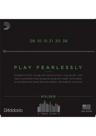 Resim D'addario Nyxl0838 Elektro Gitar Tel Seti. Extra Super Lıght. Nıc 