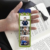 Resim Çocuklar İçin Hediye 3 Fotoğraflı Kitap Ayracı Yeşil 