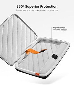 Resim tomtoc 15.6 inç dizüstü bilgisayar çantası kapağı 15.6 inç Lenovo IdeaPad, Dizüstü Ultrabook, HP Pavilion x360, Dell Inspiron 15, Acer Chromebook 15, LG Gram 17 "Ultralight Notebook için evrak 