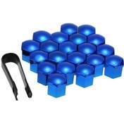 Resim Yunboo 17mm Universal Jant Somunu Kapağı Seti - Abs Plastik, Kırmızı/mavi Seçenekli, 20 Adet + Çıkarma Aracı 