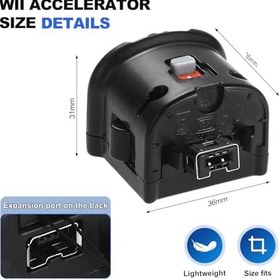 Resim Kyrio Wii Motion Plus Adaptör Harici Uzaktan Kumanda Plus Sensör Hızlandırıcı Adaptör Nintendo Wii Uzaktan Kumanda için 