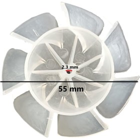 Resim Popüler Saç Kurutma Makinesi Pervanesi 7 Kanat (55 Mm) Uyumlu 