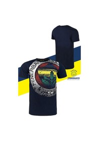 Resim Fenerbahçe Lisanslı Tribün 6 Renk Logolu Spor T-shirt Sarı 