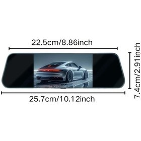 Resim Chuangyinshop 6.0 İnç Dokunmatik Ekranlı 1080p Hd Çift Kanallı Araç İçi Kamera Ön Arka Kayıt 