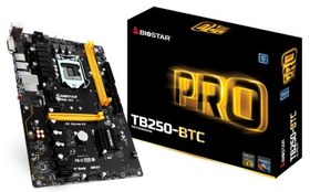 Resim Biostar TB250-BTC DDR4 6.7 Gen M.2 H110 ATX Anakart 