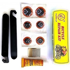 Resim Thumps Up Bisiklet Lastik Tamir Yama Seti Levyeli Siyah 