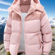 Resim Erkekler için Kalınlaştırılmış Sıcak Soğuk Korumalı Mont, Rüzgar Geçirmez Yüksek Kaliteli Kayak ve Snowboard Ceketi, Kapüşonlu, Tam Fermuar Kapatma, Alpler, Yürüyüş, Kamp, Kış Aksesuarları, Açık Hava Sporları Rahat Giyim 