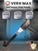Resim veramax Filtreli Araç Ve El Süpürgesi Fonksiyonel Kablosuz Taşınabilir Typ-C Sarjlı Mini Portatif Vakumlu 