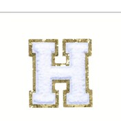 Resim arredamento Termos Uyumlu H Harfi Beyaz Sticker 