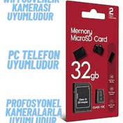 Resim ATAsoft ELEKTRONİK Since 2021 32 Gb Hafıza Kartı Adaptör Dahil Araç Kameraları Ve Kameralar Için Uyumlu Sd Kart 