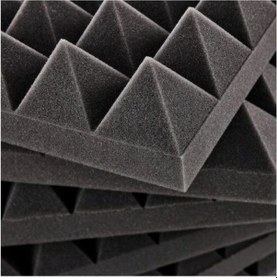 Resim Ses Yalıtımı Akustik Piramit Süngeri Kendinden Yapışkanlı 40mm 50x50 90 Adet 