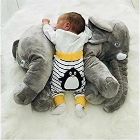 Resim Peluş Fil, 65 cm Boyutunda Gri Renkli Uyku Arkadaşım 
