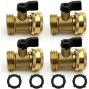 Resim Willowhaven 4 Set Bahçe Hortumu Musluğu - Pirinç 4 Yıkama Kelepçesi Contalı 