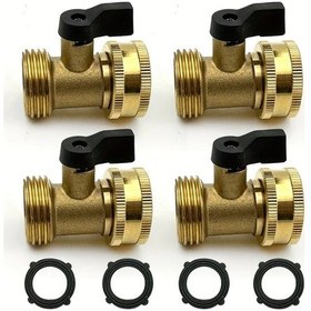 Resim Willowhaven 4 Set Bahçe Hortumu Musluğu - Pirinç 4 Yıkama Kelepçesi Contalı 
