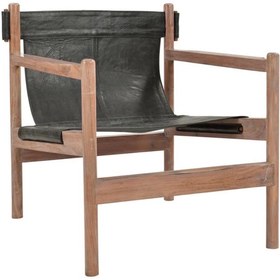 Resim SOHOMANJE Siyah Gerçek Deri Safari Berjer 