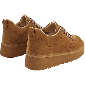 Resim Celira Taba Süet Bağcıklı Kadın Bot Nsb520 Taba 