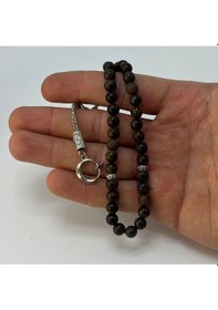 Resim Sertifikalı Bronzit 6mm 33lük Doğal Taş Tesbih 