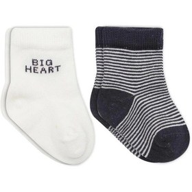 Resim Bistyle Big Heart Penye Soket Çorap 2'li Bs10117 Antrasit Antrasit 