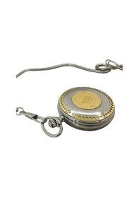 Resim Çılgıntrend Osmanlı Tuğra Kabartmalı İsim Yazılabilir 47 MM Retro Köstekli Cep Saati 